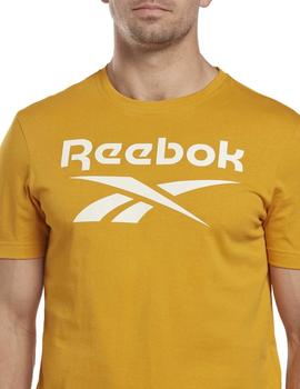 Camiseta Reebok RI Big Logo Amarillo/Blanco Hombre