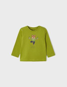 Camiseta Mayoral Perrito Verde Para Niño