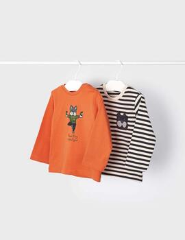 Camiseta Mayoral Perrito Naranja Para Bebé