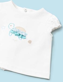 Conj. Mayoral Camiseta Y Falda Capri Para Bebè