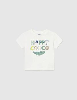 Camiseta Mayoral m/c Croco Nata Para Bebè