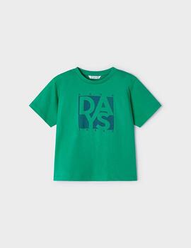 Camiseta Mayoral Básica Verde Para Niño
