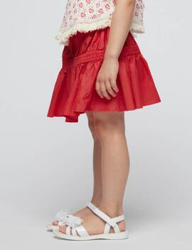 Falda Mayoral Vuelo Roja Para Niña