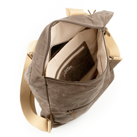 Mochila de mujer en lona color taupe - Stamp ST2415