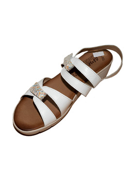 Sandalias de Mujer con cuña Color Blanco - Amelie