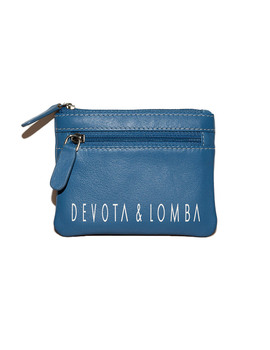 Monedero en Piel eara Mujer Color Azul - Devota & Lomba