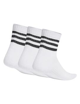 Calcetines Adidas 3S C SPW 3P Blanco/Negro