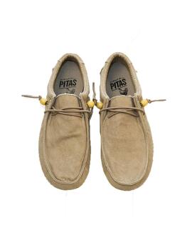 Zapatillas Walk in Pitas Wallabi Canvas Lav Beige