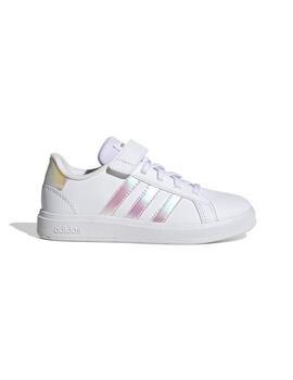 Zapatillas Adidas Grand Court 2.0 K Bco/Irisado