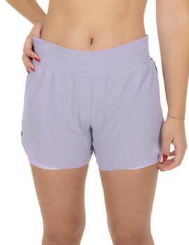 Short Mizuno Active 2IN1 4.5 W Lila Mujer