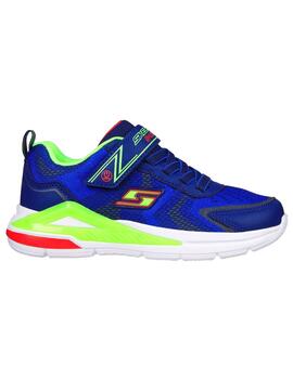 Zapatillas Skechers S-Lights Tri-Namics Az/Vd Niño