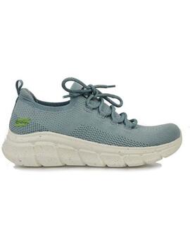 Zapatillas Skechers Bobs B Flex T.C Gris Mujer