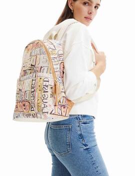 Mochila Desigual Lettering Mariscal Momba Mc Mujer