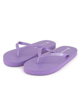 Chanclas Champion Metal Glam FlipFlop Morado Mujer