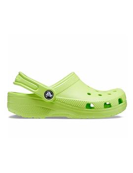 Zuecos Crocs Classic Clog K Verde Lima