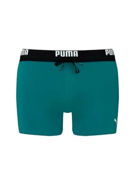 Bañador Puma Swim Logo Boxer Verde Hombre