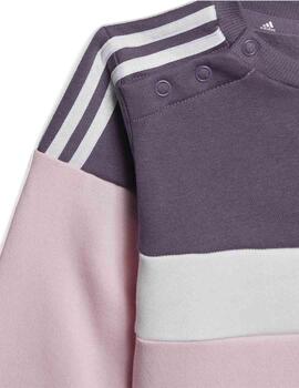 Chandal Adidas IG 3S Tib FL TS Rosa/Morado Niña