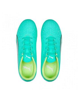 Botas Puma Ultra Play MG Jr Verde Agua