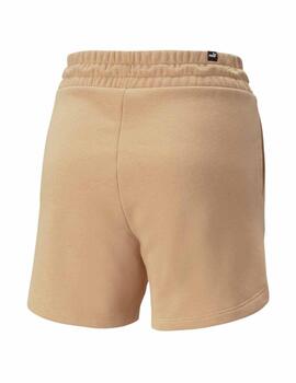 Short Puma ESS 5' High Waist Tostado Mujer