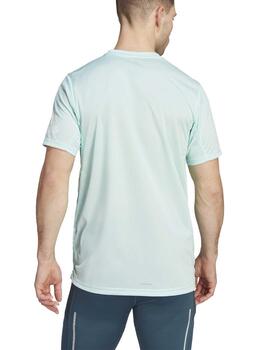 Camiseta Adidas Run It Turquesa Hombre