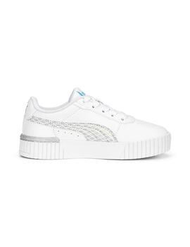 Zapatillas Puma Carina 2.0 Mermaid PS Bco/Pla Niña