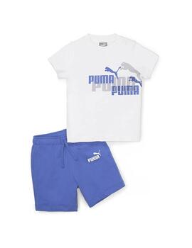 Set Puma Minicats ESS  Blanco/Azul Niño