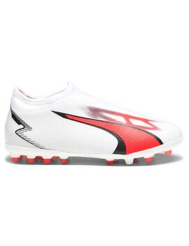 Botas Puma Ultra Match MG Jr Blanco/Coral