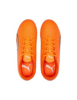 Botas Puma Ultra Play MG Jr Naranja