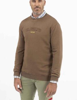 Sudadera elPulpo Valley Marron Hombre