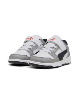 Zapatillas Puma Rebound Layup Lo V Inf Bco/Gris/Ne