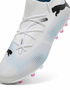 Botas Puma Future 7 Match MG Blanco/Tq/Neg Hombre