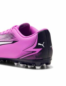 Botas Puma Ultra Play MG Jr Fucsia/Neg/Bco