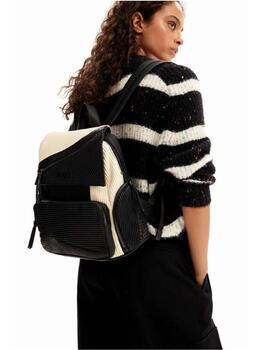 Mochila Desigual Guapa Chester Negro/Crudo Mujer