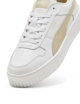 Zapatillas Puma Carina Street Blanco/Beige Mujer