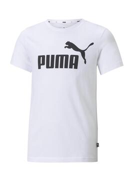 Camiseta Puma ESS Logo B Blanco/Negro Niño