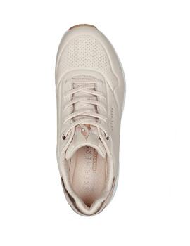 Zapatillas Skechers Uno Shimmer A Beige Mujer