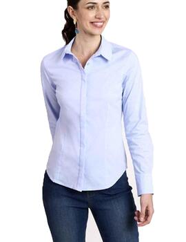 Camisa Naf Naf Halva ML Azul Mujer