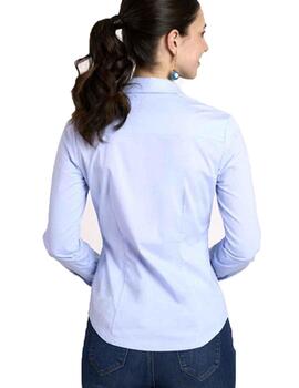 Camisa Naf Naf Halva ML Azul Mujer