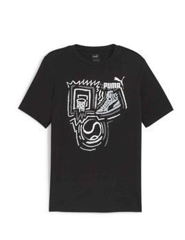 Camiseta Puma Graphics YOS Negro Hombre