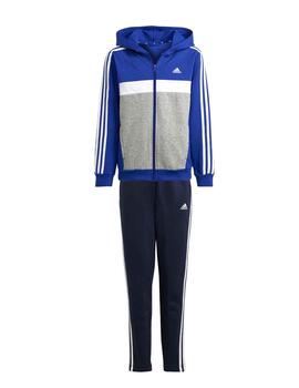 Chandal Adidas J 3S TIB FL Azul/Bco/Gris Niño