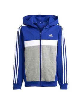 Chandal Adidas J 3S TIB FL Azul/Bco/Gris Niño