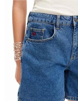 Pantalon corto Desigual Surym Denim Mujer