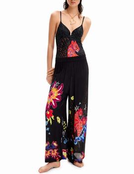 Pantalon Desigual Tropical Party Multicolor Mujer