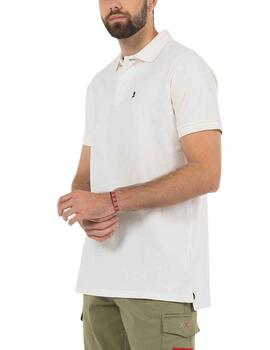 Polo elPulpo Basic Logo Blanco Hombre