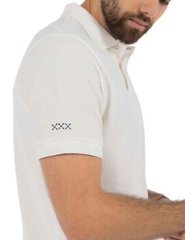 Polo elPulpo Basic Logo Blanco Hombre