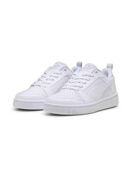 Zapatillas Puma Rebound V6 Lo Jr Blanco