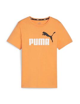 Camiseta Puma ESS  2 Col Logo Naranja Niño