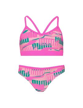 Bikini Puma Swim Printed Rosa Niña