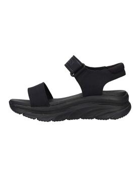 Sandalias Skechers D'Lux Walker N Bloc Negro Mujer