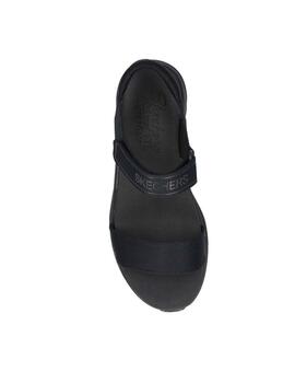 Sandalias Skechers D'Lux Walker N Bloc Negro Mujer